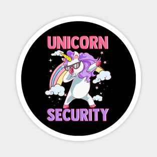 Funny Unicorn Security Dabbing Tee Unicorn Costume Gifts Magnet